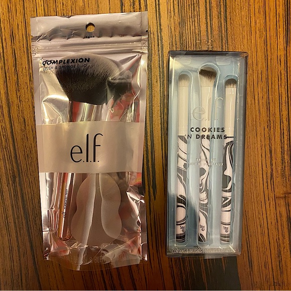ELF Other - ✨e.l.f. Brush Bundle, Complexion Brush & Sponge Duo+Cookies ‘N Dreams Brush Set